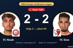 TRỰC TIẾPTrực tiếp FC Noah vs FC Sion: FC Noah mất người