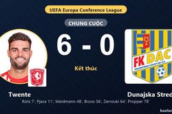Twente thắng đậm, Dunajska Streda trắng tay ở v&ograve;ng loại Conference League