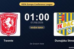 Nhận định Twente vs Dunajska Streda: đội hình dự kiến