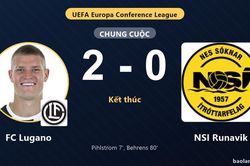 FC Lugano vượt qua NSI Runavik ở v&ograve;ng loại Conference League