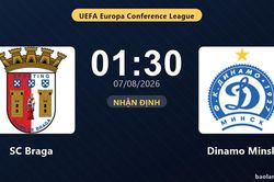Nhận định SC Braga vs Dinamo Minsk: đội hình dự kiến