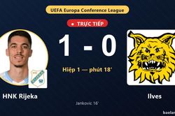 TRỰC TIẾPTrực tiếp HNK Rijeka vs Ilves: HNK Rijeka mở tỷ số