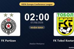 Nhận định FK Partizan vs FK Tobol Kostanay: đội hình dự kiến