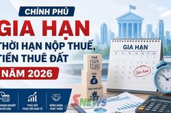 Đăng cửa sổ Thuế: Chính phủ gia hạn thời hạn nộp thuế, tiền thuê đất năm 2026