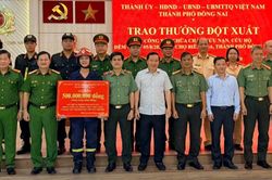 Dập tắt nhanh vụ cháy tại chợ Biên Hòa, Công an Đồng Nai được thưởng 500 triệu đồng