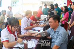 Ngày hội hiến máu tình nguyện tại xã Gành Hào
