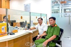 Công an xã Vĩnh Mỹ hỗ trợ công dân nhận hoàn trả gần 750 triệu đồng chuyển khoản nhầm
