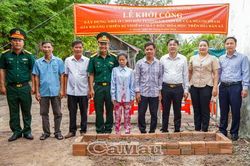 Xã U Minh triển khai xây dựng 11 căn nhà hỗ trợ gia đình người có công