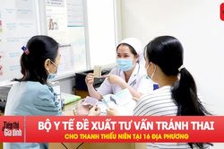 Đề xuất tư vấn tránh thai cho thanh thiếu niên tại 16 địa phương