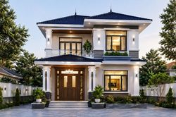 Chi phí xây nhà 2 tầng mái Nhật 90m² khoảng bao nhiêu?