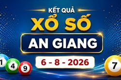 XSAG 6/8 - Kết quả xổ số An Giang hôm nay ngày 6/8/2026
