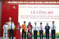 X&atilde; Hạ Bằng kiện to&agrave;n hệ thống trường học sau sắp xếp
