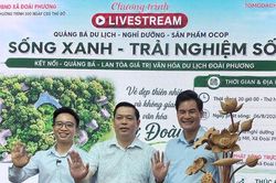 Hấp dẫn phiên livestream 'Vẻ đẹp thiên nhiên và không gian văn hóa xứ Đoài'