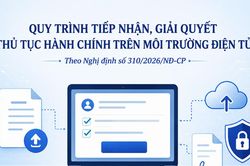 Infographic: Quy trình tiếp nhận, giải quyết thủ tục hành chính trực tuyến theo quy định mới