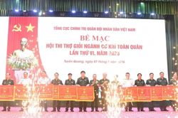 Trao danh hiệu Bàn tay vàng tặng 60 thí sinh dự Hội thi thợ giỏi ngành cơ khí toàn quân lần thứ VI