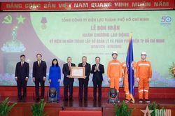 Ng&agrave;nh điện TP Hồ Ch&iacute; Minh đ&oacute;n nhận Hu&acirc;n chương Lao động hạng Ba