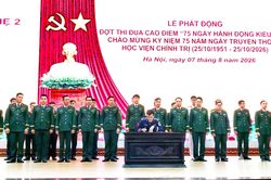 Hệ 2, Học viện Chính trị thi đua '75 ngày hành động kiểu mẫu'