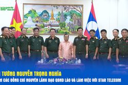 Đại tướng Nguyễn Trọng Nghĩa thăm các đồng chí nguyên lãnh đạo QĐND Lào và làm việc với Star Telecom