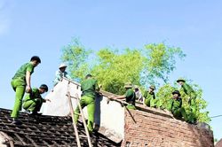 Tuổi trẻ Công an TP Đà Nẵng chung tay xóa nhà tạm