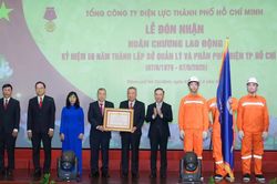Tổng C&ocirc;ng ty Điện lực TPHCM đ&oacute;n nhận Hu&acirc;n chương Lao động hạng ba