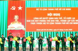 Giải thể, tổ chức lại Ban Chỉ huy ph&ograve;ng thủ khu vực trực thuộc Bộ Tư lệnh TPHCM