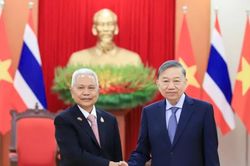 Tổng Bí thư, Chủ tịch nước Tô Lâm tiếp Chủ tịch Quốc hội kiêm Chủ tịch Hạ viện Thái Lan Sophon Zaram