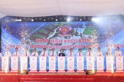 Ph&oacute; Thủ tướng Phạm Thị Thanh Tr&agrave; dự lễ khởi c&ocirc;ng Trường THPT Nam Đ&agrave;n 1