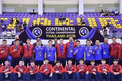 Futsal Việt Nam giành ngôi Á quân giải quốc tế tại Thái Lan