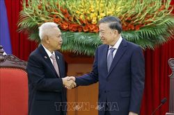 Tổng B&iacute; thư, Chủ tịch nước tiếp Chủ tịch Quốc hội ki&ecirc;m Chủ tịch Hạ viện Th&aacute;i Lan