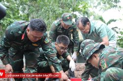 Thêm 17 hài cốt liệt sĩ được quy tập tại Công viên Lê Thị Riêng