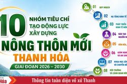 10 tiêu chí xã nông thôn mới của tỉnh Thanh Hóa giai đoạn 2026-2030