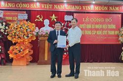 Trường Trung cấp nghề Giao th&ocirc;ng Vận tải Thanh H&oacute;a c&oacute; t&acirc;n Hiệu trưởngTrường Trung cấp nghề Giao th&ocirc;ng Vận tải Thanh H&oacute;a c&oacute; t&acirc;n Hiệu trưởng