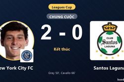 New York City FC đánh bại Santos Laguna ở vòng bảng Leagues Cup