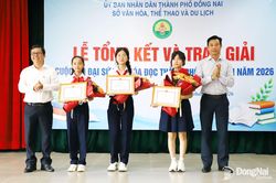 Trao 42 giải Cuộc thi Đại sứ văn hóa đọc thành phố Đồng Nai năm 2026