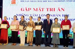 Gặp mặt tri ân những tấm lòng nhân hậu vì nạn nhân chất độc da cam/dioxin