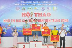 Hội thao Khối thi đua các viện, phân viện Trung ương năm 2026: Phân viện Chăn nuôi và Thú y miền Trung đoạt giải nhất toàn đoànHội thao Khối thi đua các viện, phân viện Trung ương năm 2026: Phân viện Chăn nuôi và Thú y miền Trung đoạt giải nhất toàn đoàn