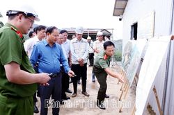 Bí thư Tỉnh ủy Lê Minh Ngân: Quyết tâm hoàn thành toàn bộ các hạng mục Trường Phổ thông Nội trú liên cấp xã Dào San trước ngày 31/12
