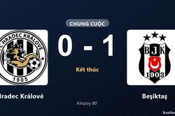 Thống kê trận đấu Hradec Králové 0-1 Beşiktaş: Semih Kılıçsoy tỏa sáng, Beşiktaş giành trọn 3 điểm