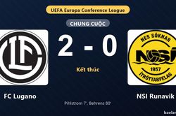 Thống kê trận đấu FC Lugano 2-0 NSI Runavik: K. Behrens tỏa sáng, FC Lugano giành trọn 3 điểm