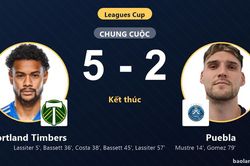 Portland Timbers thắng đậm, Puebla bất lực trong m&agrave;n rượt đuổi ở Leagues Cup