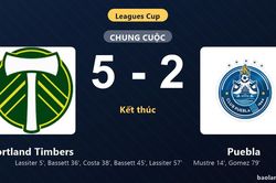 Thống kê trận đấu Portland Timbers 5-2 Puebla: Portland Timbers thắng đậm thuyết phục