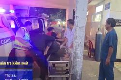 Cảnh s&aacute;t giao th&ocirc;ng cứu t&agrave;i xế đột quỵ tr&ecirc;n cao tốc Vĩnh Hảo - Phan Thiết