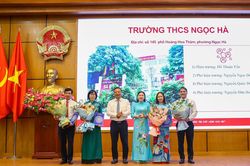 Phường Ngọc Hà công bố quyết định thành lập các trường công lập