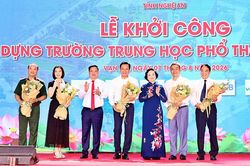 Nghệ An khởi công xây dựng Trường THPT Nam Đàn 1 gần 300 tỉ đồng