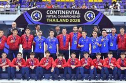Tuyển futsal Việt Nam giành ngôi Á quân Giải giao hữu Vô địch châu lục - Thái Lan 2026