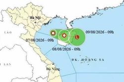 Vùng áp thấp trên Vịnh Bắc Bộ mạnh lên thành áp thấp nhiệt đới, biển động