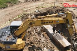 Tăng cường cảnh báo tại công trường đường Phú Túc - Hoàng Long - Chi Trung