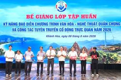 Khánh Hòa bế giảng lớp tập huấn đạo diễn chương trình văn hóa - nghệ thuật