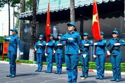 Khối nữ du kích miền nam tích cực luyện tập cho chương trình 'Tổ quốc trong tim'