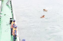 Đã cứu được nạn nhân thứ 2 trong vụ 4 người bị sóng cuốn ở Mũi Nghê